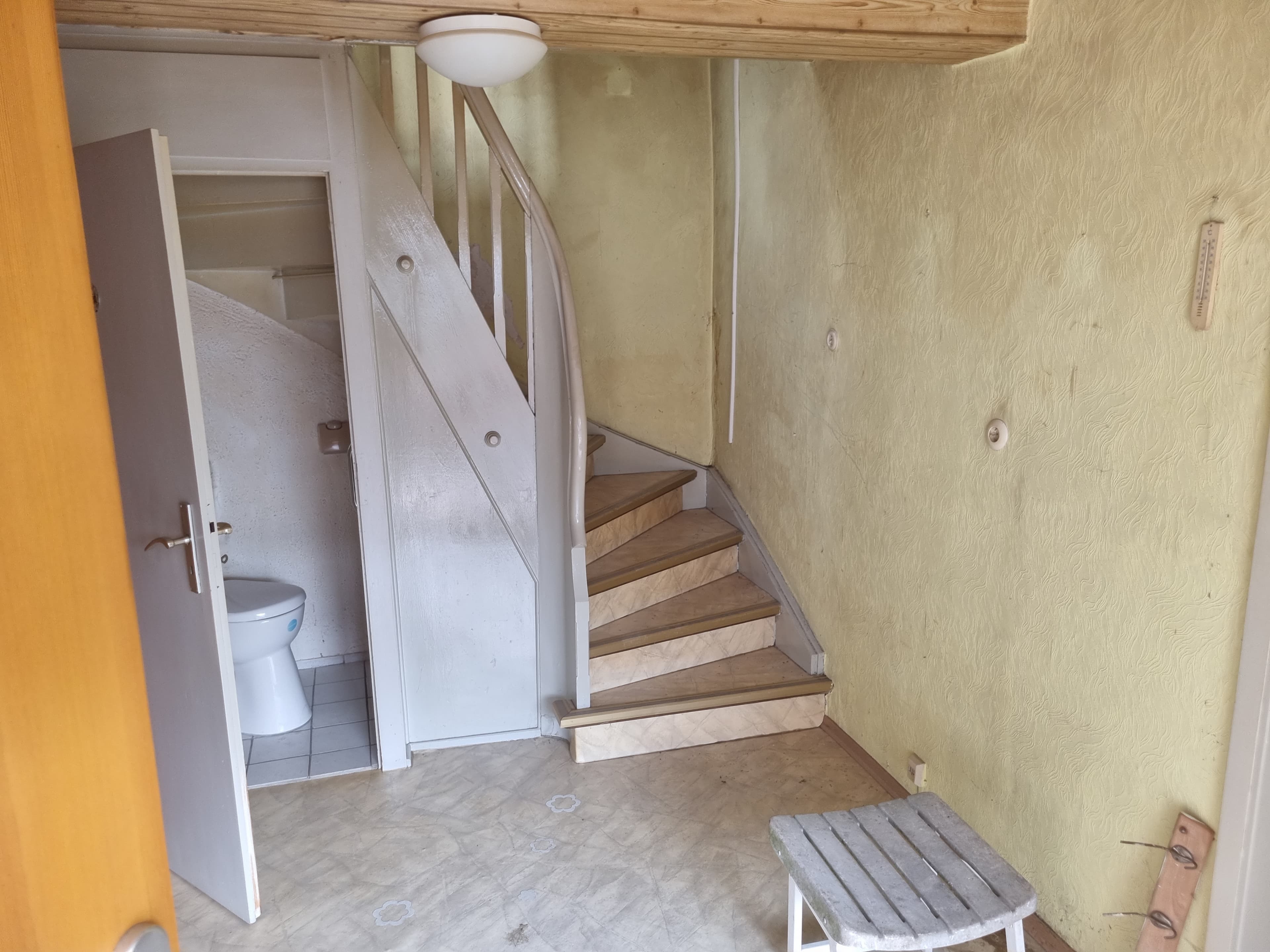 Treppenbereich während der Renovierung